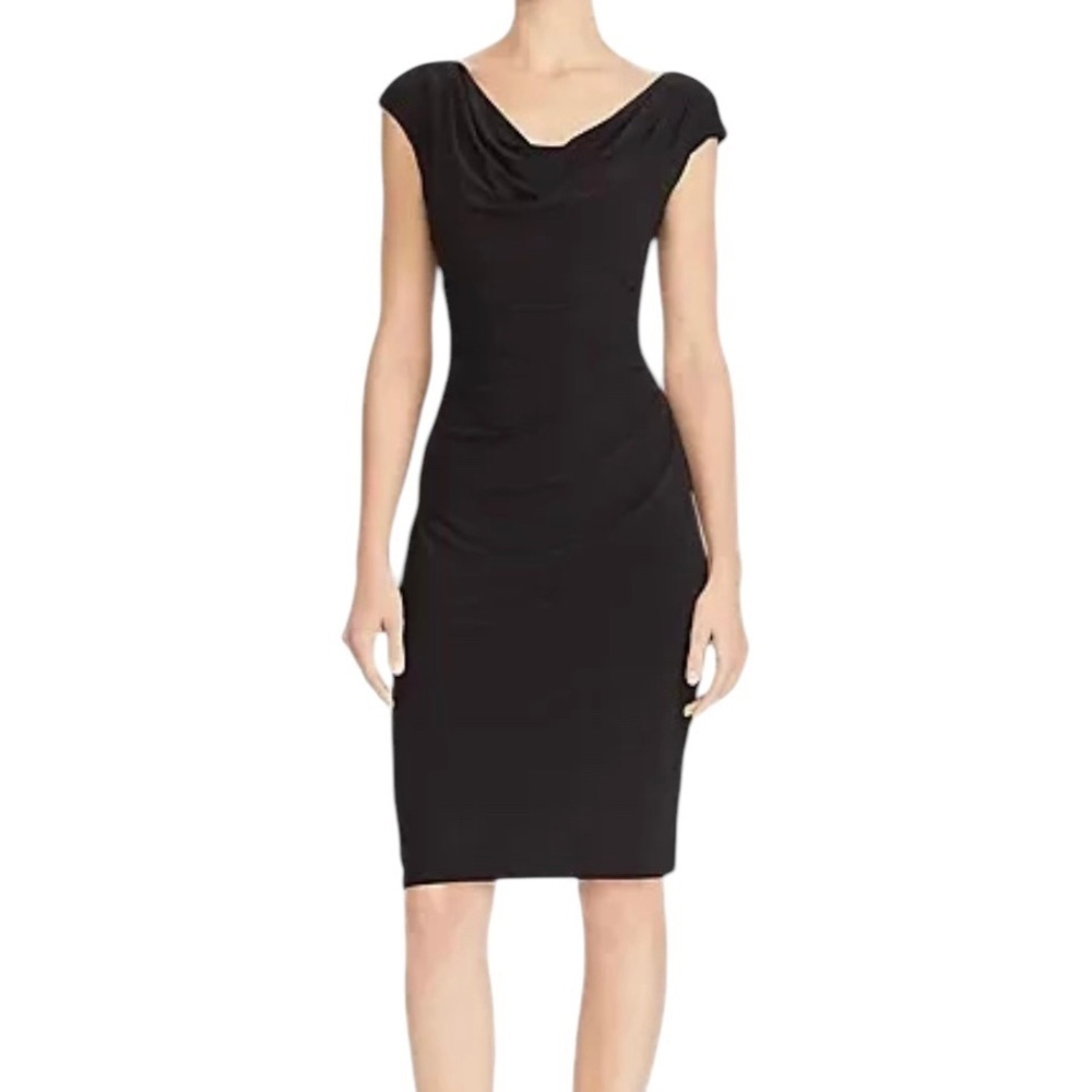 Ralph Lauren | Women’s Black Ruched Front Sleeveless Dress - Size 10